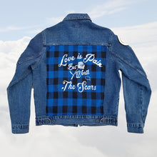 Exclusive Link of "Love is Pain But Worth The Scars" Unisex Denim Jacket